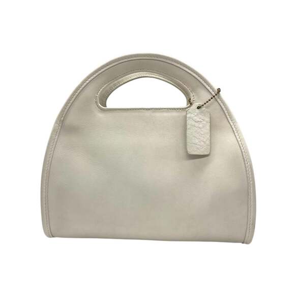 Coach handbag shoulder bag leather white old 9942 s72 - Picture 2 of 16